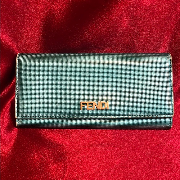 Fendi Handbags - Fendi Green Wallet